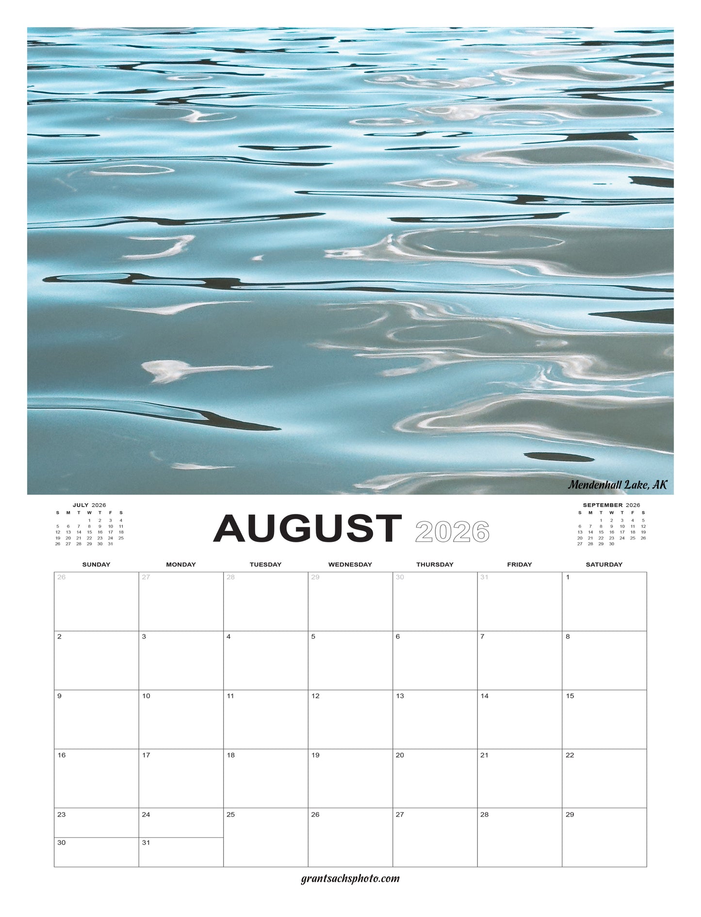 2026 Premium ALASKA Calendar - Grant Sachs Photography