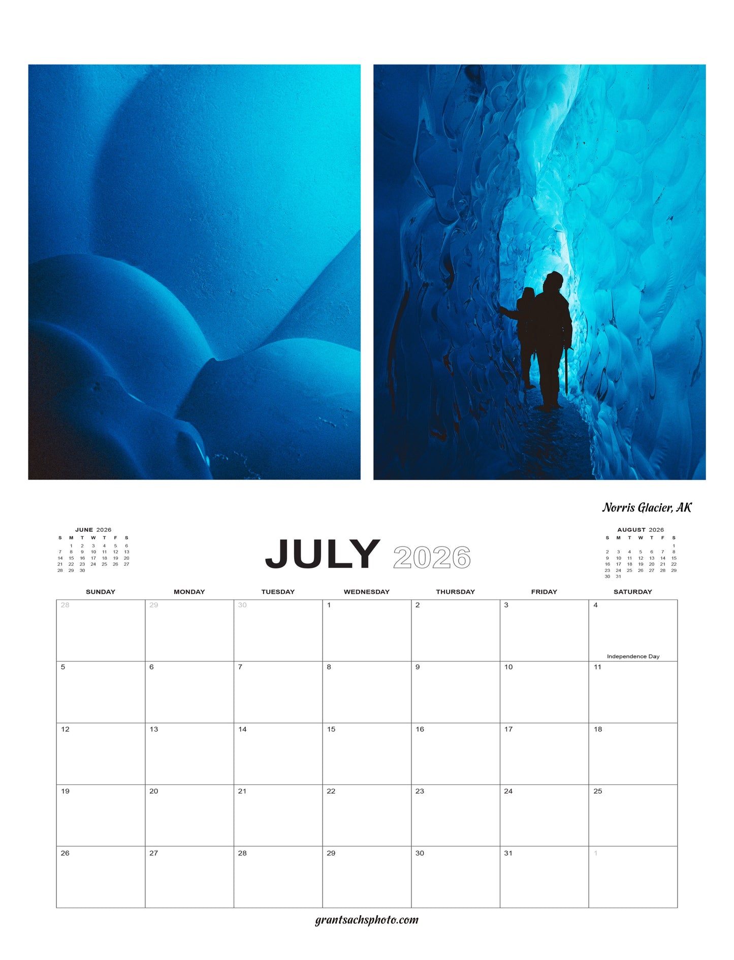 2026 Premium ALASKA Calendar  - Grant Sachs Photography
