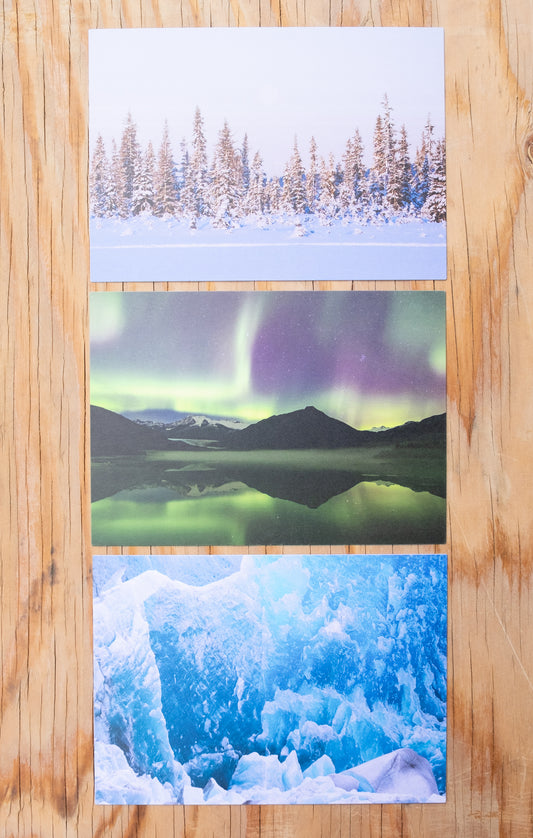 Snow | Ice | Aurora - Postcard 3 pack - Fine Art (5x7) - ©Grant Sachs Photography (Copy)