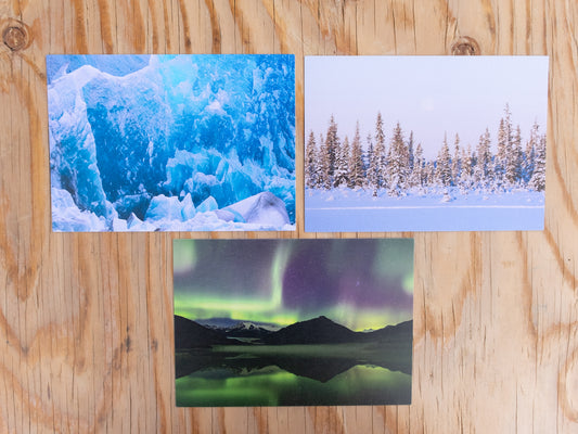 Snow | Ice | Aurora - Postcard 3 pack - Fine Art (5x7) - ©Grant Sachs Photography (Copy)